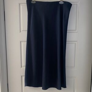 J. Crew Classic Navy Midi Skirt